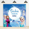 Frozen theme Birthday Backdrop | Elsa