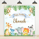 Jungle Safari Birthday Backdrop