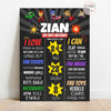 Marvel Avengers theme Birthday Chalkboard Poster