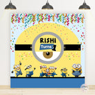 Minions Theme Birthday Backdrop Banner