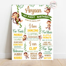 monkey theme chalkboard poster
