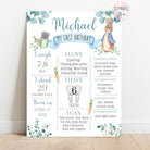 Peter Rabbit theme birthday poster