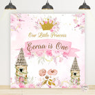 Princess Castle Theme Birthday Backdrop