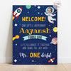 Space Theme Birthday Party Welcome Board