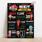 superhero justice league theme chalkboard poster