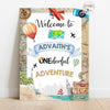 Travel Theme Birthday Party Welcome Board