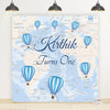 Hot Air Balloon Theme Birthday Backdrop