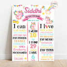 magical unicorn theme chalkboard