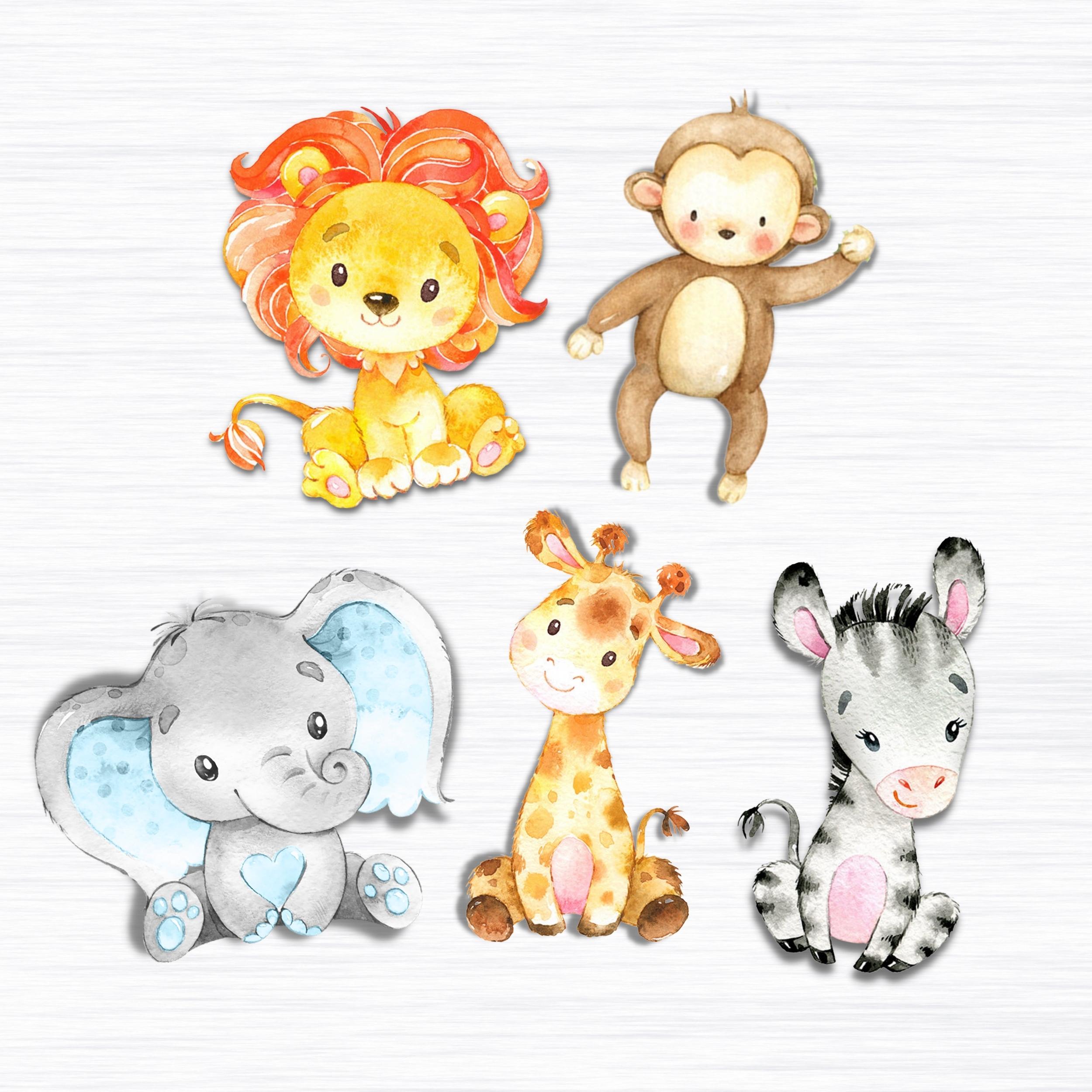 Safari Animal Cutouts For Baby Shower Printables Pinfliers Jungle