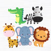 Animal Jungle Theme Birthday Party Cutouts