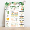 Wild Jungle Safari Chalkboard Poster